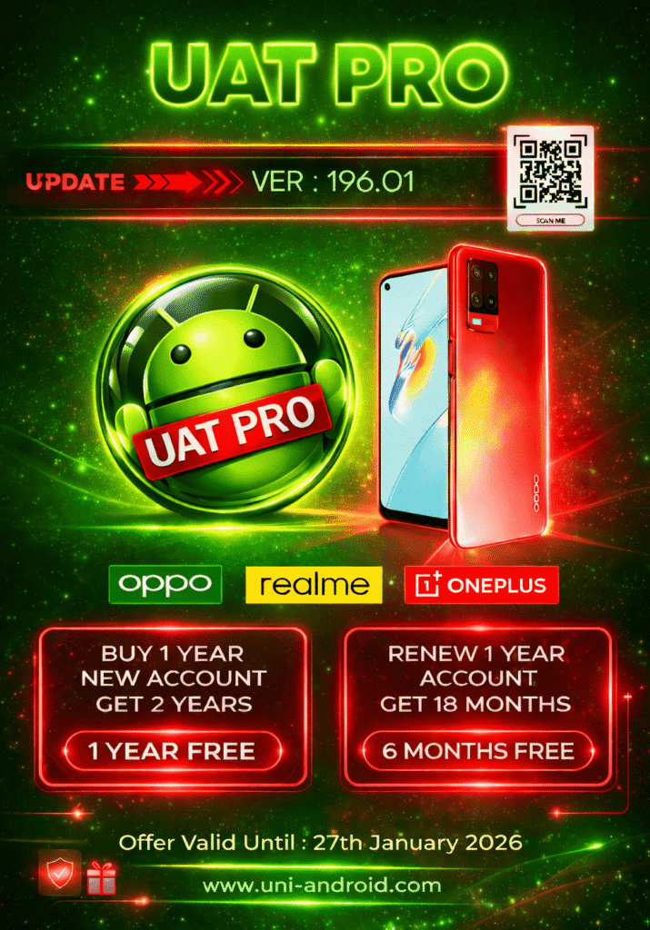UAT PRO v196.01 latest Android repair update 2026